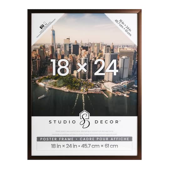 Bronze Finish Poster Frame, Downtown&#x2122; by Studio D&#xE9;cor&#xAE;